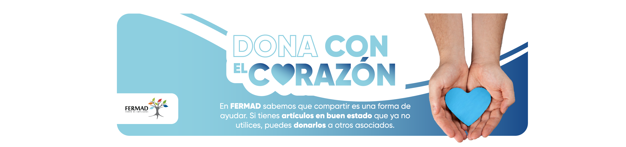 Banner dona con el corazón